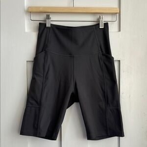 Girlfriend Collective High-Rise Pocket Bike Short Moon XS